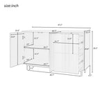 Storage Cabinet with Adjustable Shelves and 2 Drawers
