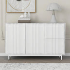 Storage Cabinet with Adjustable Shelves and 2 Drawers
