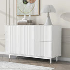 Storage Cabinet with Adjustable Shelves and 2 Drawers