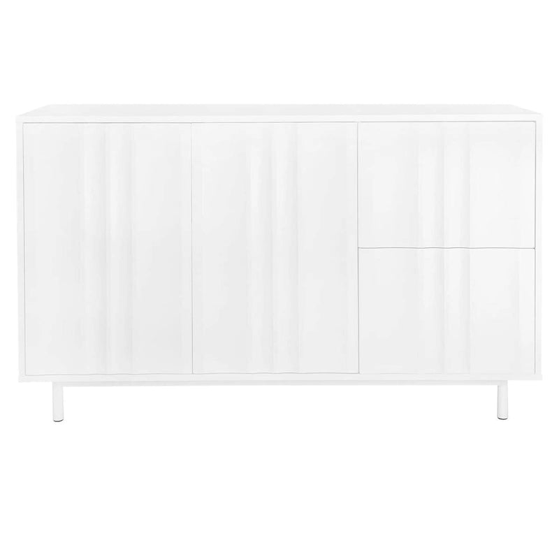 Storage Cabinet with Adjustable Shelves and 2 Drawers
