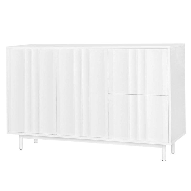 Storage Cabinet with Adjustable Shelves and 2 Drawers