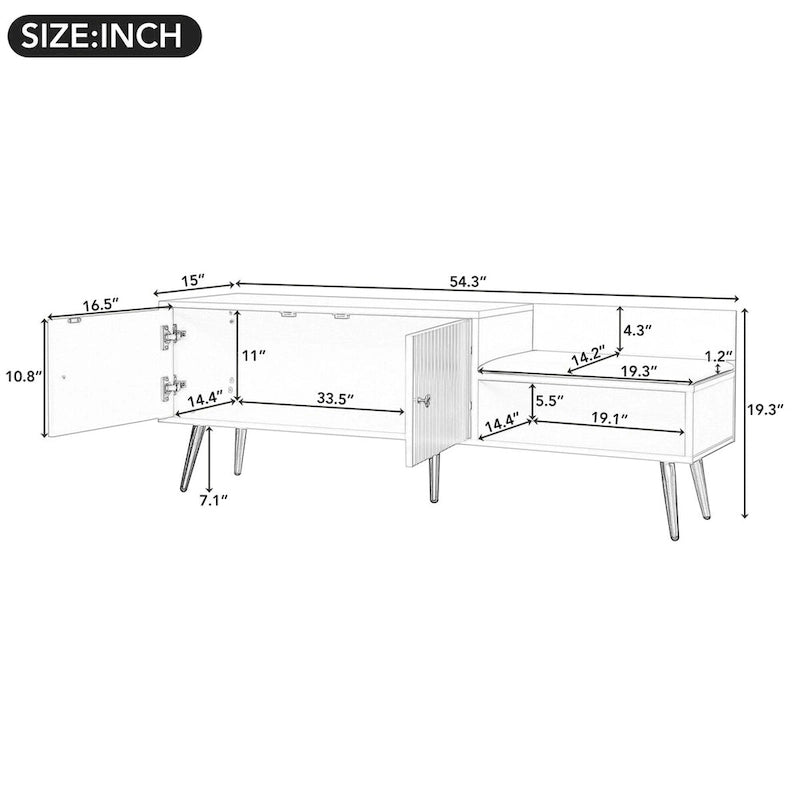 Shoe Storage Bench with Cushioned Seat