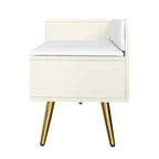 Shoe Storage Bench with Cushioned Seat