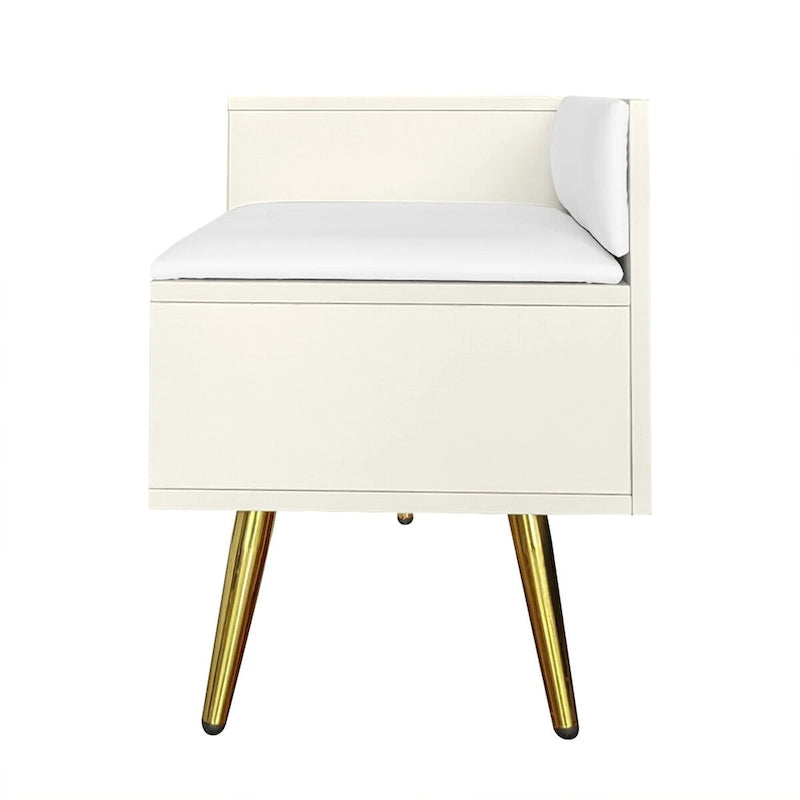Shoe Storage Bench with Cushioned Seat