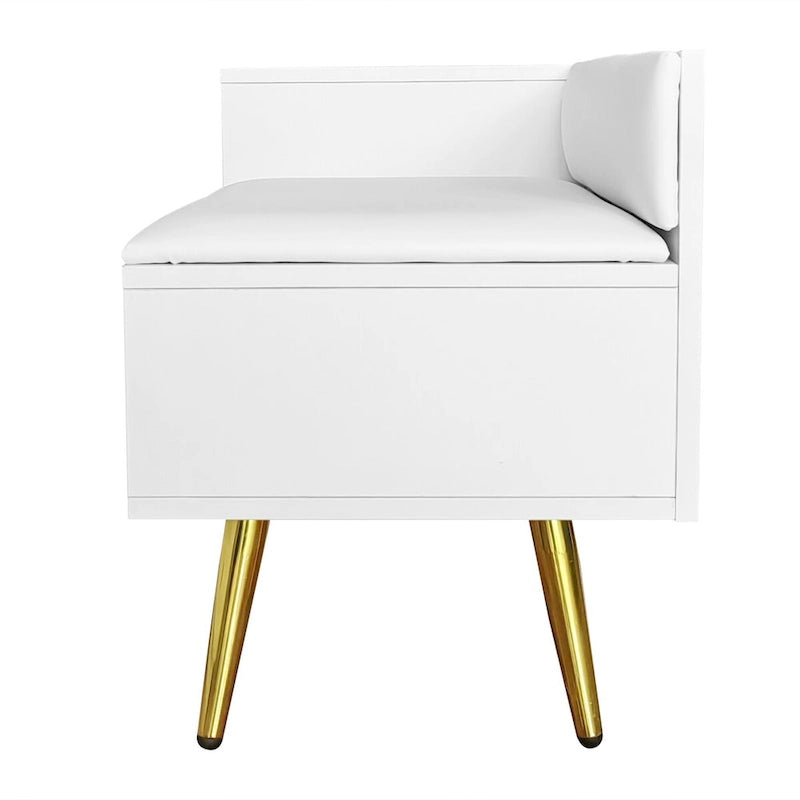 Shoe Storage Bench with Cushioned Seat
