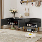 Shoe Storage Bench with Cushioned Seat