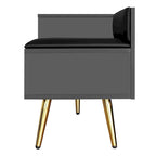 Shoe Storage Bench with Cushioned Seat