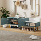 Shoe Storage Bench with Cushioned Seat