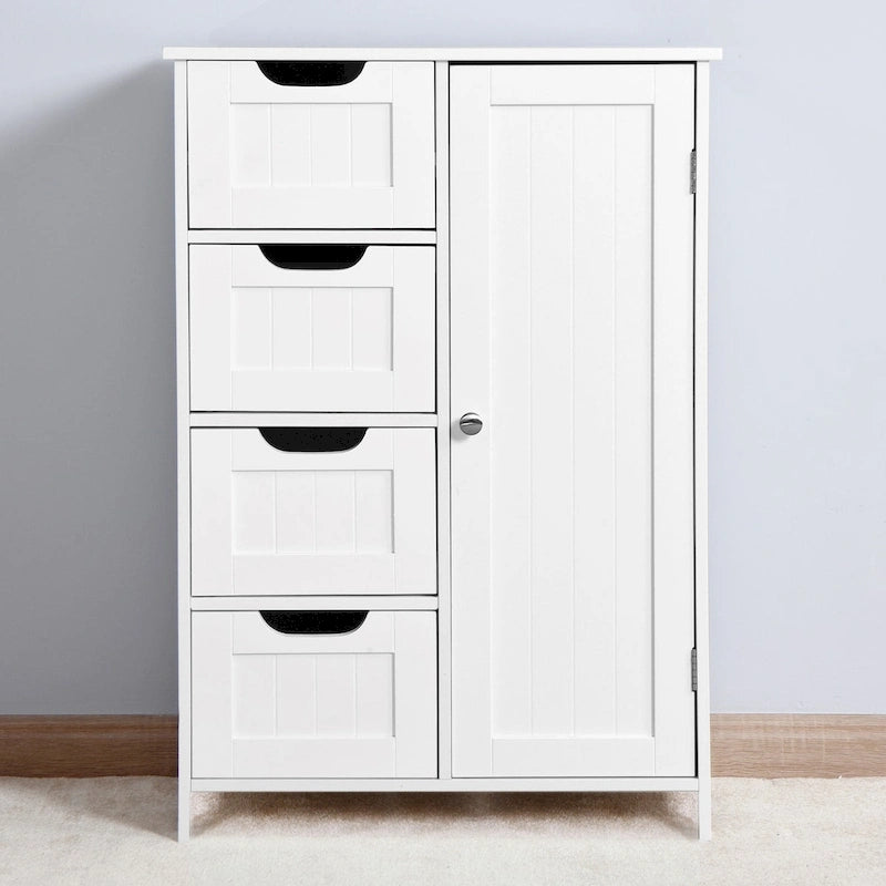 Floor Cabinet with Drawers and Adjustable Shelf