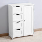 Floor Cabinet with Drawers and Adjustable Shelf
