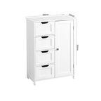 Floor Cabinet with Drawers and Adjustable Shelf