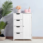 Floor Cabinet with Drawers and Adjustable Shelf